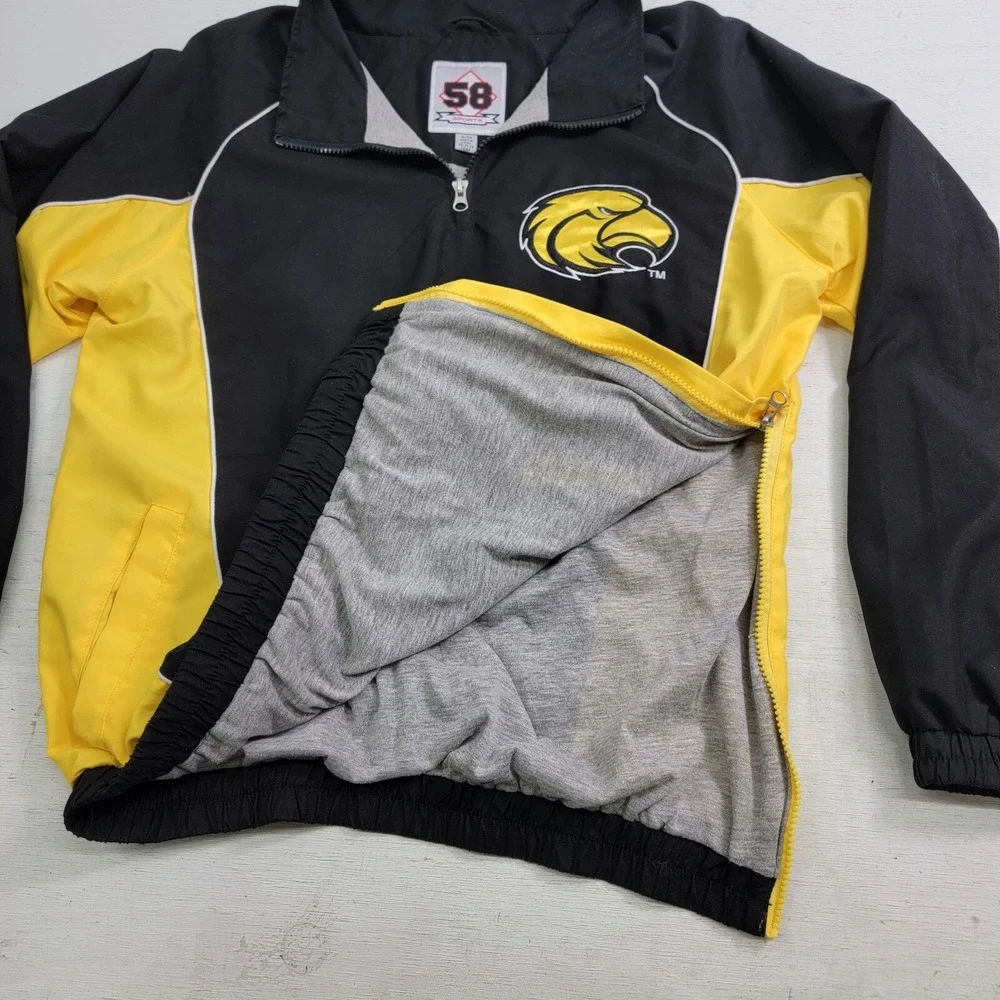 Southern Miss Golden Eagles NCAA 58 Sports 1/4 Side Zip Windbreaker Men's Sz‎ S